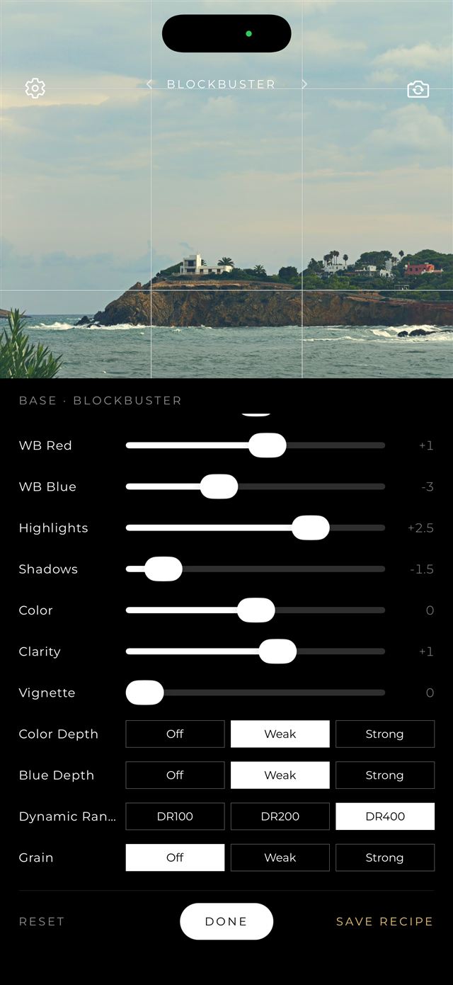 Recipe adjustment sliders