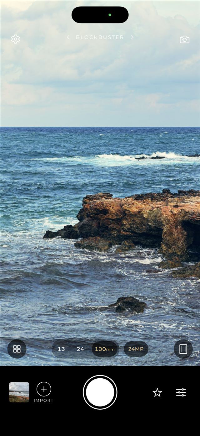 Rocky coast with vivid colors